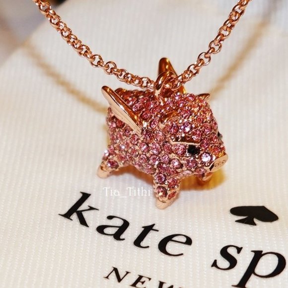 kate spade Jewelry - Kate Spade Imagination Pig Pendant